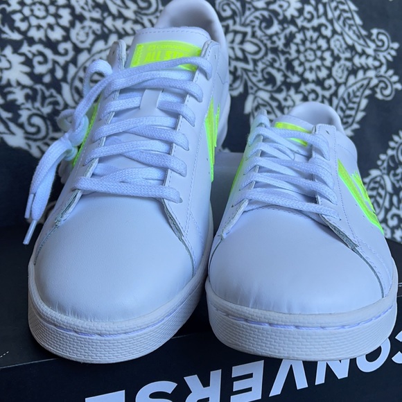 Converse Pro Leather OX White/Lemon Venom/White MEN`S - Picture 8 of 16